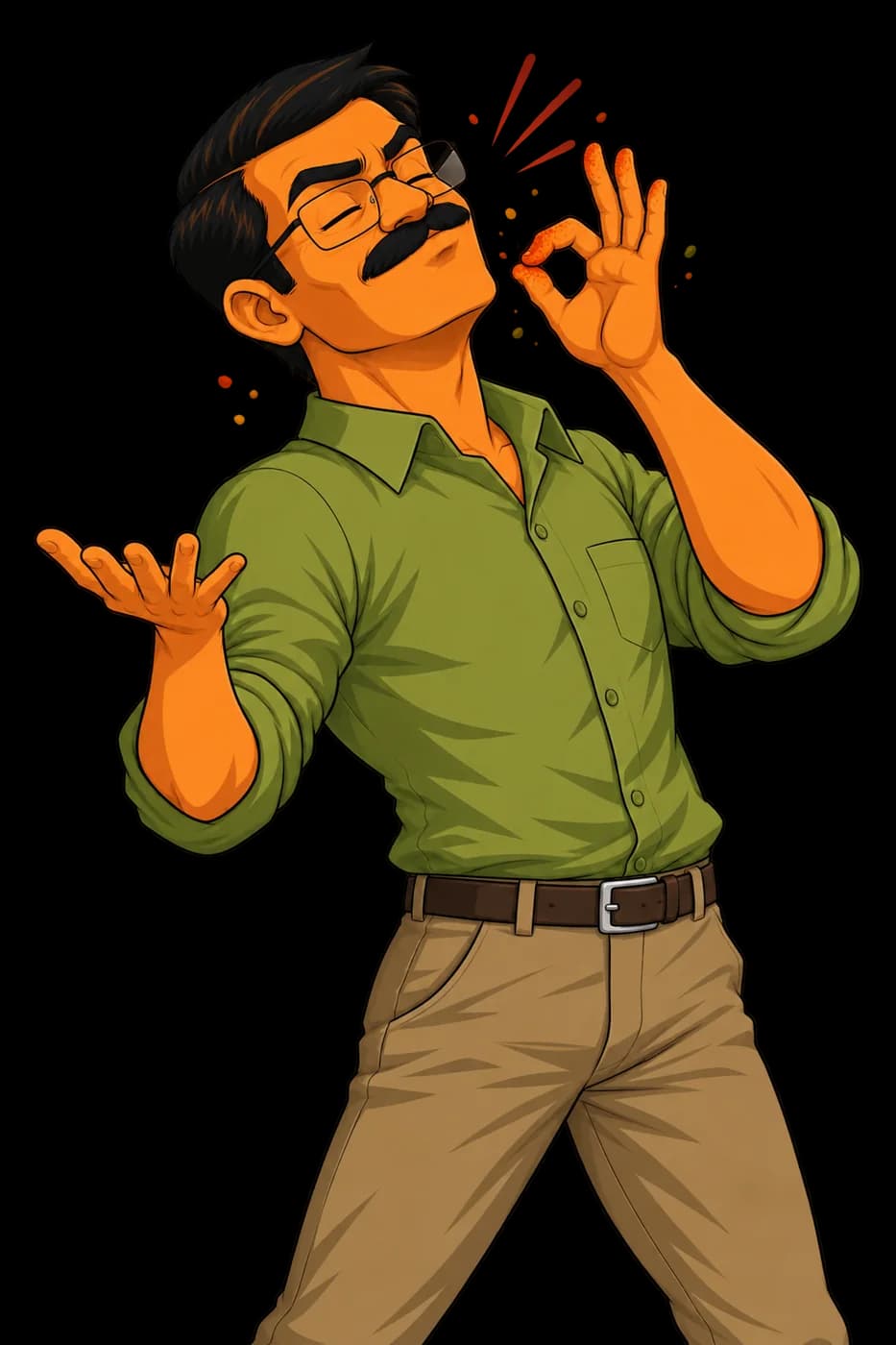 Rameshji savouring the masala